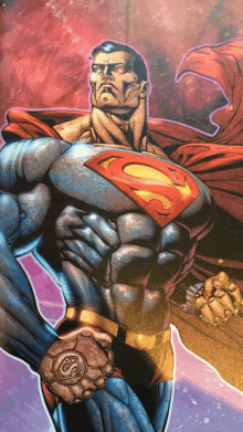 a drawing of superman with the letter s on the chest