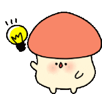 a cartoon mushroom with a light bulb above it 's head