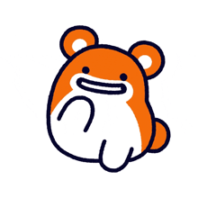 a cartoon of a hamster holding a telescope