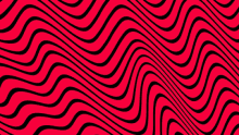 a red background with black waves that look like an optical illusion .