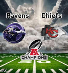 the ravens and chiefs are playing in the a champions