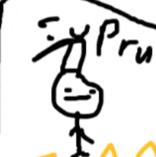 a drawing of a stick figure with the word express on it .