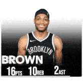 a picture of a brooklyn nets basketball player named brown