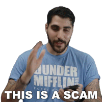 a man wearing a blue shirt that says under miffline paper co.