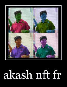 a poster that says ' akash nft fr ' at the bottom