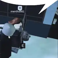 a screenshot of a video game with a speech bubble that says mentholl61
