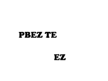 a white background with black text that says pbez te ez