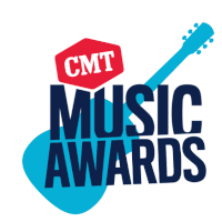 a logo for the cmt music awards showing a guitar