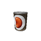 a can of kidney beans with a kidney bean on it on a white background .