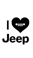 a sign that says i love jeep with a heart in the middle