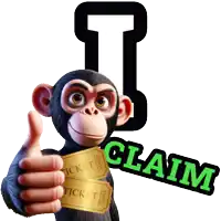 a cartoon monkey is giving a thumbs up and holding two tickets