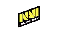 the logo for navi junior is yellow and black