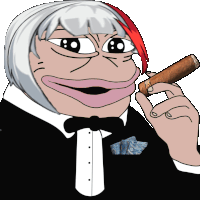 a cartoon character in a tuxedo is holding a cigar