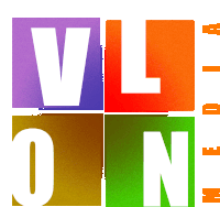 a colorful logo for vl on media is shown on a white background