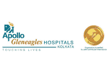 a logo for apollo gleneagles hospitals in kolkata india