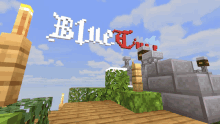 a screenshot of a minecraft game called blue fire