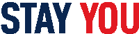 a logo that says stay you in red and blue