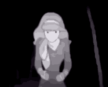 a blurred image of a person walking in the dark