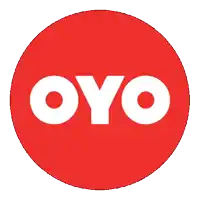 a red circle with the word oyo in white on it