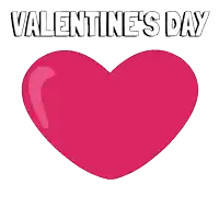 two penguins hugging in front of a heart that says valentine 's day on it