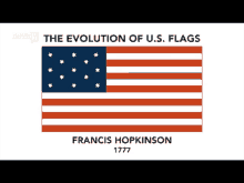 the evolution of u.s. flags by francis hopkinson