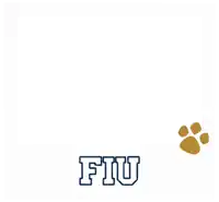 a picture of a paw print and the word fiu
