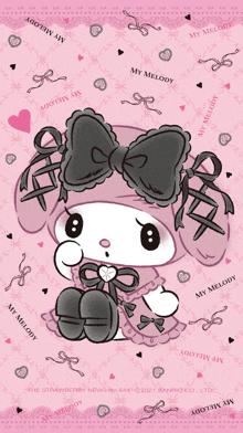 a picture of my melody with a bow on her head