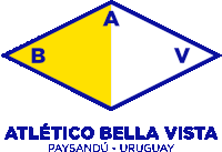 a blue and yellow logo for atletico bella vista paysandu uruguay