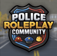 a police roleplay community logo with a shield