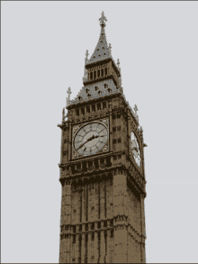 the big ben clock tower in london shows that the time is 4:20