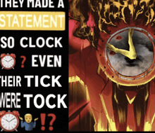 a poster that says they made a statement so clock even their tick were tock on it