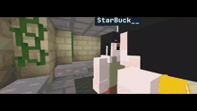 a person in a video game with the name starbuck on the top
