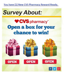 a survey about cvs pharmacy reward ready