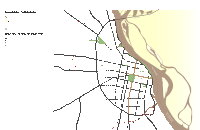 a map of a city in spanish with the words " base hidrica y topographica " on the bottom