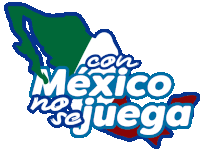 a logo for mexico no se juega with a map