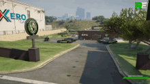 a screenshot of a video game shows the rpd building