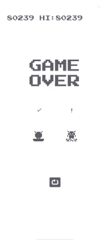 a screenshot of a game that says game over at the top