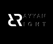 a black background with white letters that say ayyan right