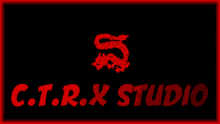 a c.t.r.x studio logo with a dragon on it