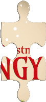 a piece of a puzzle with the word ngy on it