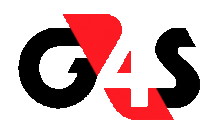 a black and red logo for gas with a red arrow