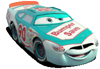 a race car with the number 90 on the side