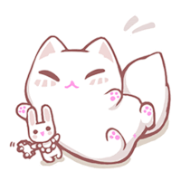 Cat Rabbit Sticker