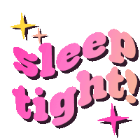 a sticker that says sleep tight with a star in the background