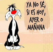 sylvester the cat says ya no se si es hoy