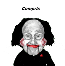 a drawing of a puppet with the word compris written above it