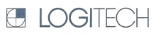 the logo for logitech is shown on a white background