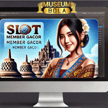 a computer screen with a slot member gacor advertisement