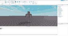 a screenshot of a video game called roblox with a character on the screen