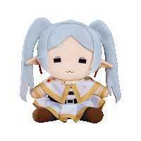 a stuffed toy of a girl with pigtails and a smirk on her face